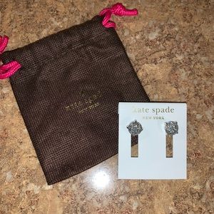 ♠️ Kate Spade ♠️ gumdrop earrings - silver NWT